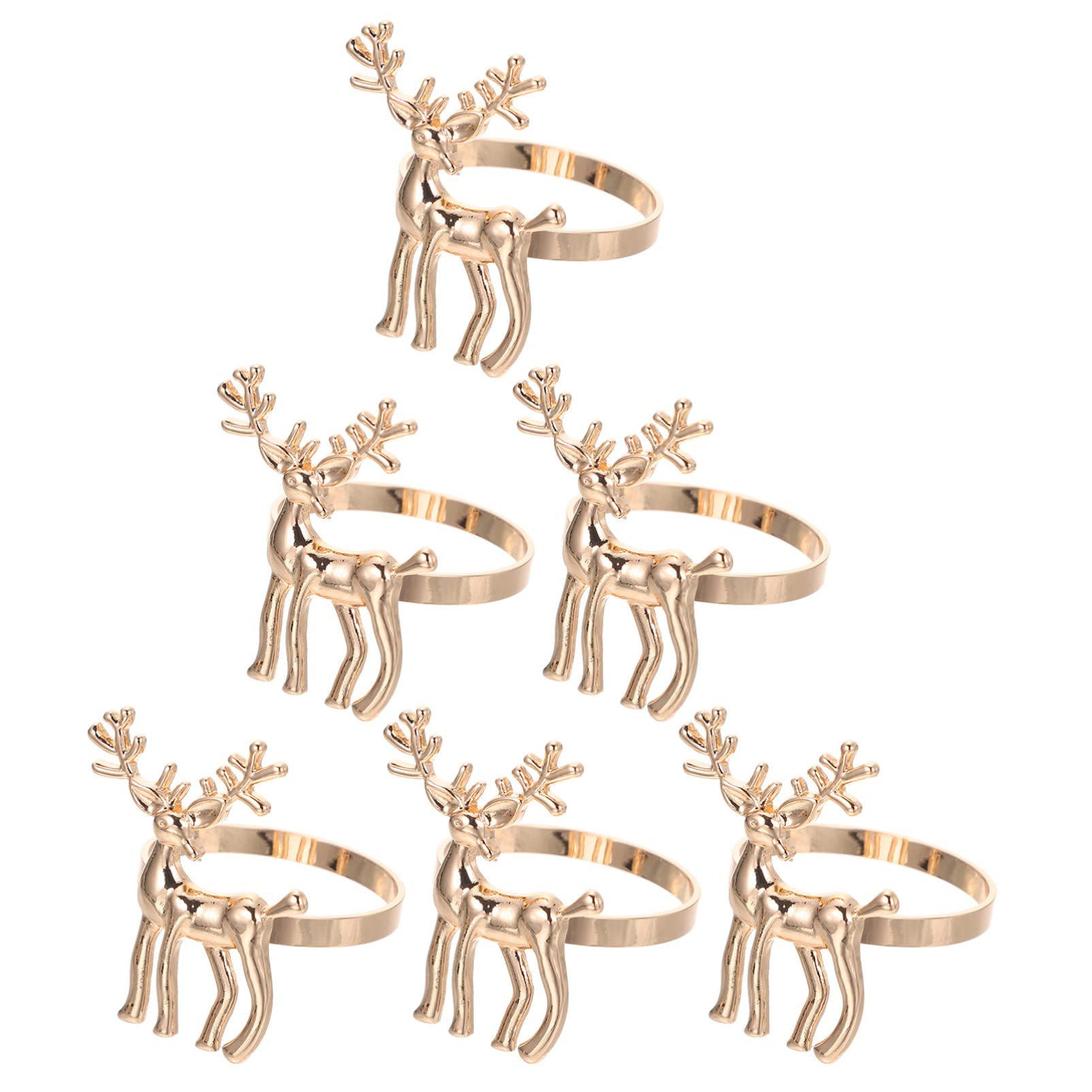 UPKOCH 18pezzi Portatovaglioli Forma Metallo Eleganti Fibbia Per Tovaglioli Per Decorazioni Natalizie e Feste Accessori Per Tavola Per e Ristoranti