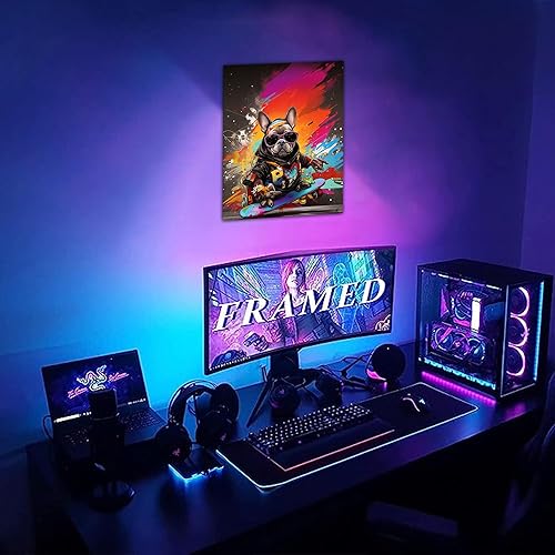 Miniatura 10 de ANRUOXI Graffiti - Lienzo decorativo para pared, diseño abstracto retro, pintura urbana moderna, póster de decoración de pared de zapatos para