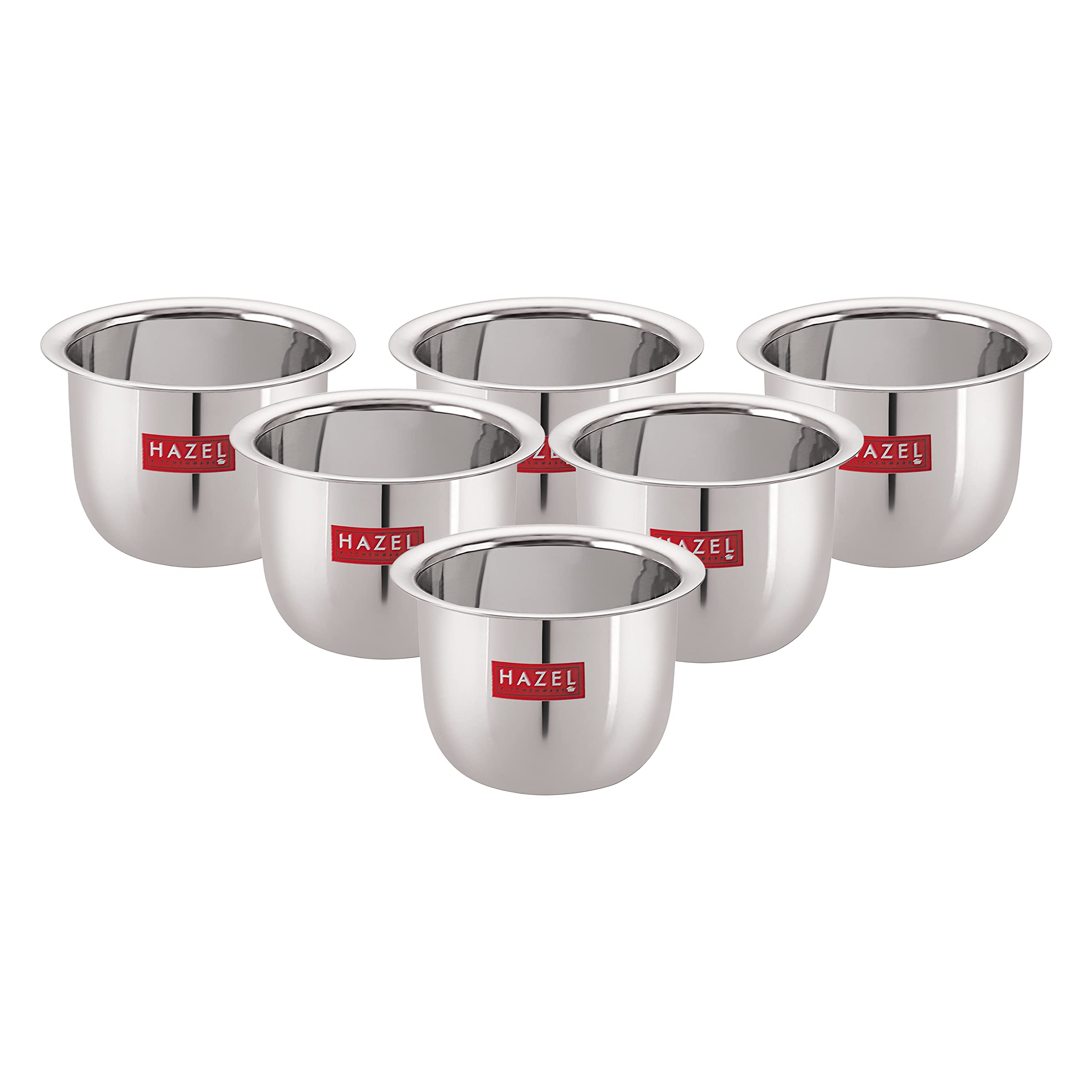 HAZEL Stainless Steel Tea Glasses - Set of 6 -1 HAZEL Stainless Steel Tea Glasses - Set of 6 -1