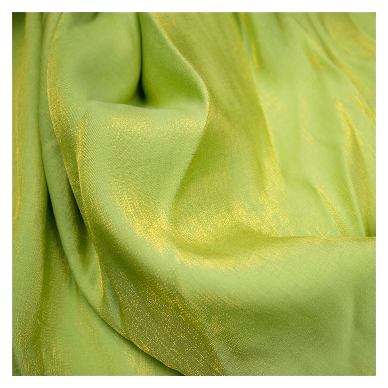 Silk Fabric Glazed Silk Satin Gradient Fabric Hanfu Dress Wedding Shiny Baby Clothes DIY Sewing Cloth 50 * 150cm(27)