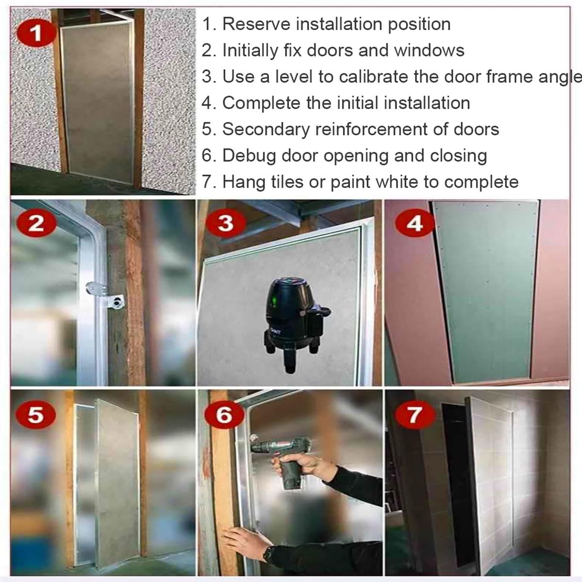 Panel de acceso de pared para paneles de yeso, montaje empotrado, cables de fontanería ocultos, escotilla de inspección de metal para hotel/residencial