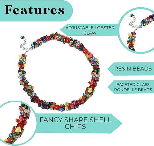 Miniatura 5 de Compra collar de cuentas de concha LC para mujer, cuentas de hebra, conchas marinas, playa, verano, regalos de 20 a 23 pulgadas