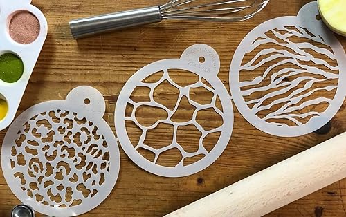 Miniatura 3 de Designer Stencils Plantilla de galletas para animales, 4 pulgadas, beige/semitransparente