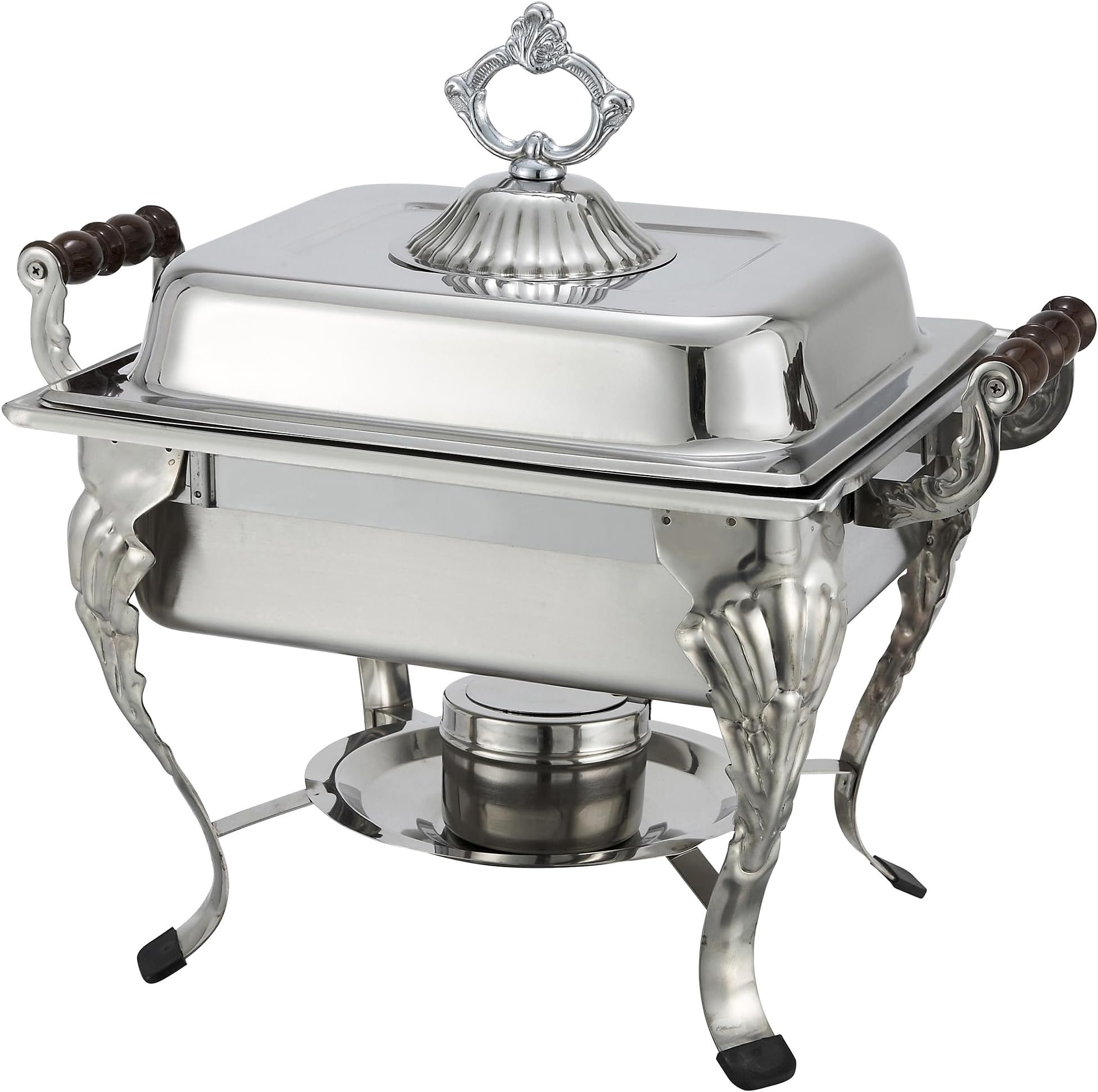 Winco Half Crown Chafer, 4-Quart, Stainless Steel