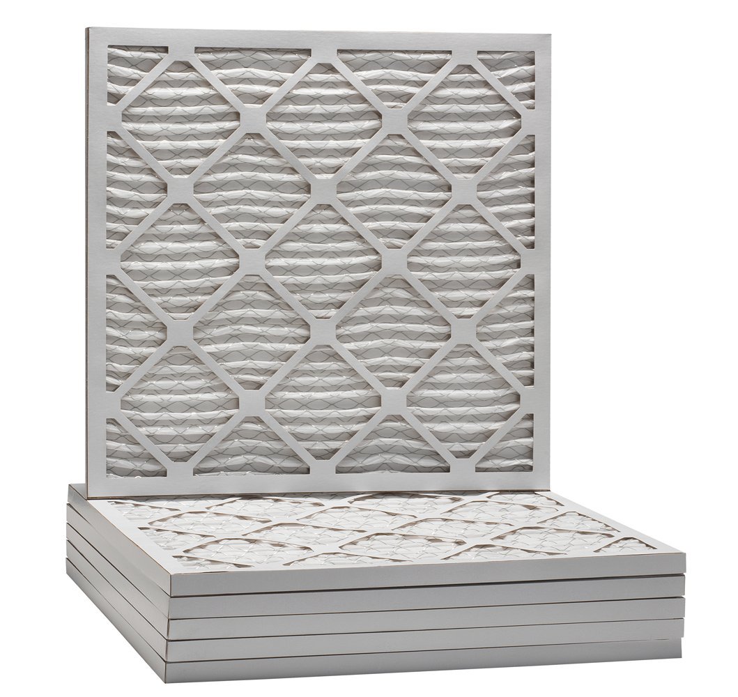 Aerostar 24x24x1 MERV 8 - 6 Count - High Efficiency Pleated HVAC, Furnace & Air Conditioner Filters - Removes Dust, Lint, Mold & Allergy-Causing Pollen