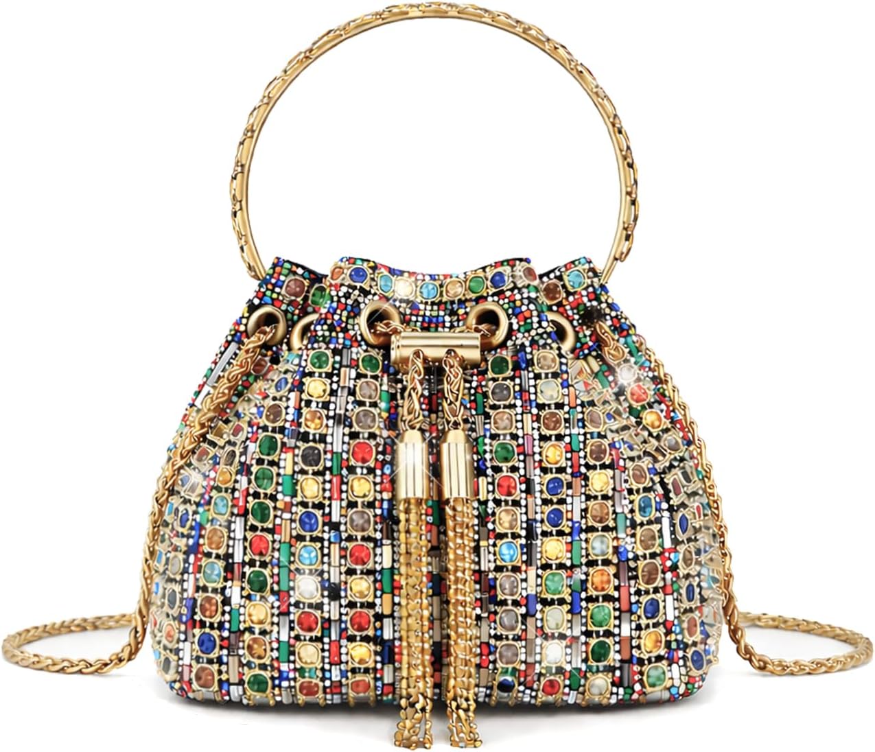 Women Rhinestone Evening Bag Sparkly Bling Clutch Purse Diamond Handbag for Party Club Wedding Prom