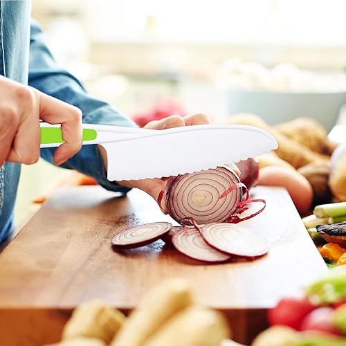 Miniatura 2 de 13 piezas de herramientas de cocina Montessori para niños pequeños, juego de cuchillos seguros para niños, cuchillos para cocina real, con cuchillos