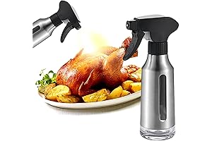 Stainless Steel Spray Bottle: Oil Sprayer for Healthier Cooking