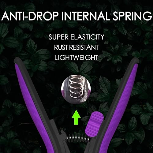 Miniatura 5 de Tijeras para recortar brotes de resina antiadherente, hoja de micropunta, tijeras de jardín con revestimiento de flúor de 6 pulgadas, tijeras de