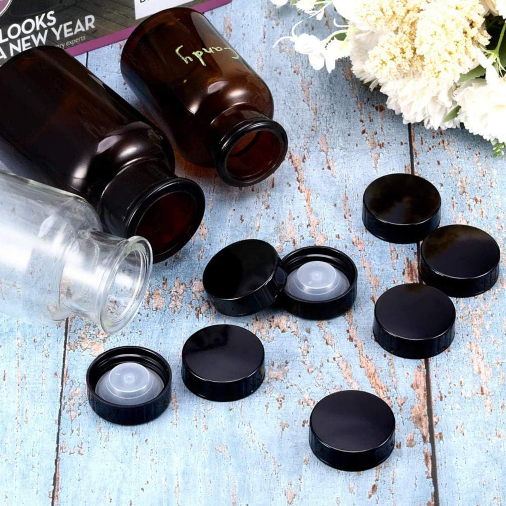 TEHAUX Poly Cone Screw Caps 1.57In – Airtight Seal Prevents Carbonation Loss & Leakage, Reusable Grip-Enhanced Lids for Home Brewing, Wine Making, 1-Gallon Jugs & Beer Bottles