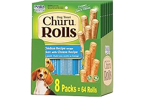Churu Dog Treat: Soft, Chewy, and Vitamin-Enriched Chicken Rolls