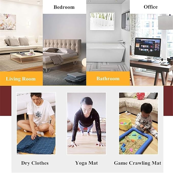 Calefactor Eléctrico Alfombra Térmica Panel 2000W 110V miniatura 7