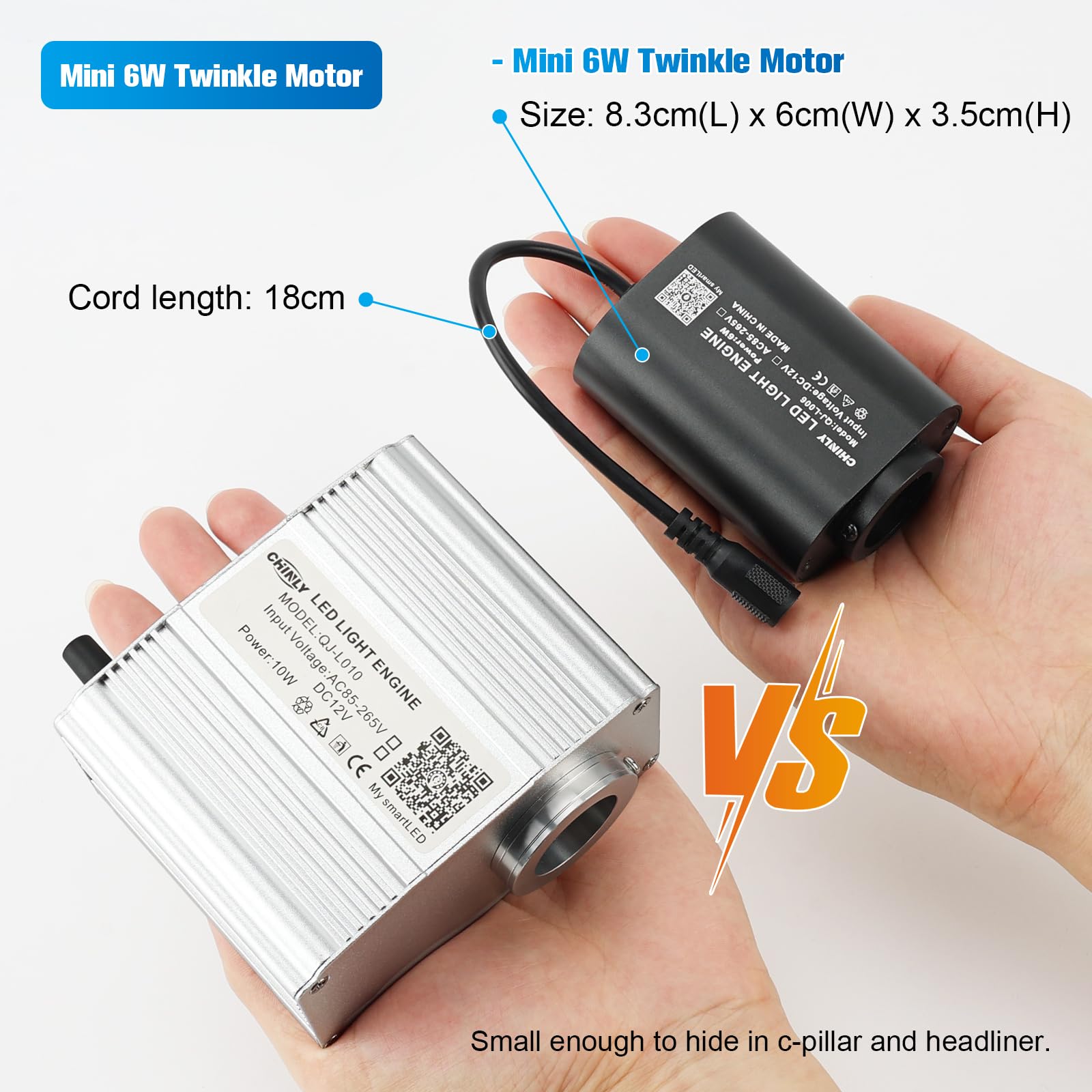 CHINLY 6W Twinkle Sternenhimmel Auto Glasfaser Licht, RGBW Bluetooth APP Fernbedienung, Musikaktivierung, 550pcs*0.75mm*3m Glasfaser-Deckenleuchten Kit für Auto/Decke/Kino/Zuhause