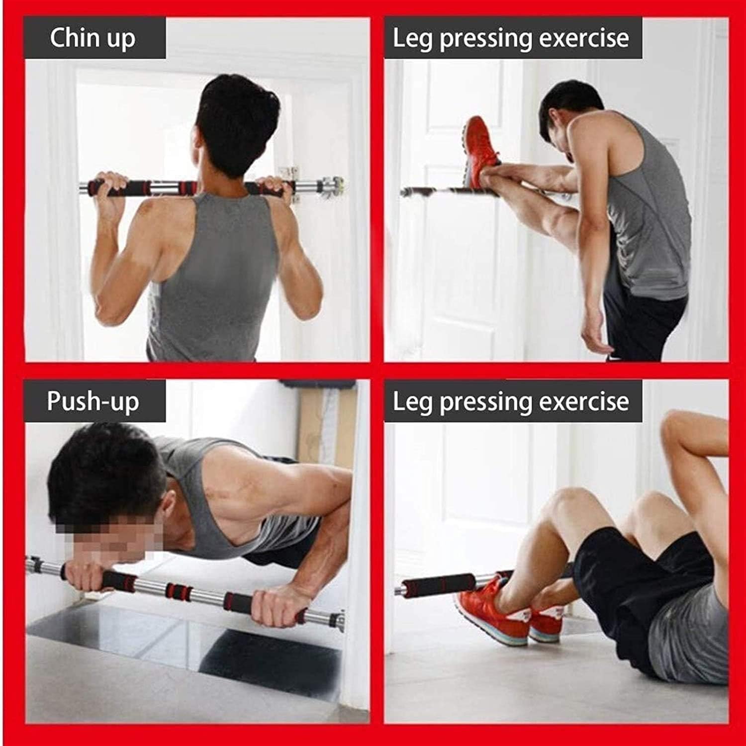 Door Horizontal Steel Adjustable Training Bars for Home Sport Bar Workout Pull Up Arm Training Sit Up Bar Fitness Push Up