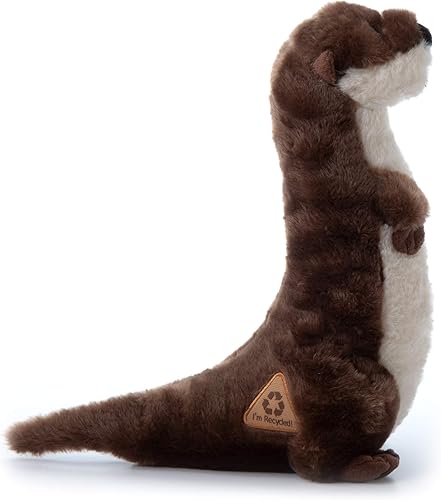 Miniatura 10 de The Petting Zoo Animal de peluche de nutria de río, regalos para niños, animales salvajes del zoológico Onez, juguete de peluche de nutria de río de