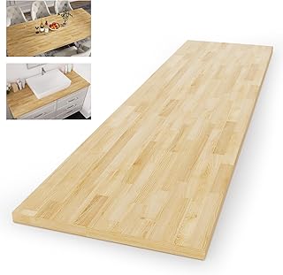Butcher Block Countertop Wood Tabletop - Premium 3ft Solid Hardwood Plank for DIY Kitchen Island, Countertop, Coffee Bar and Desk with Natural Unfinished Birch Finish, 36"x25"x1.5"