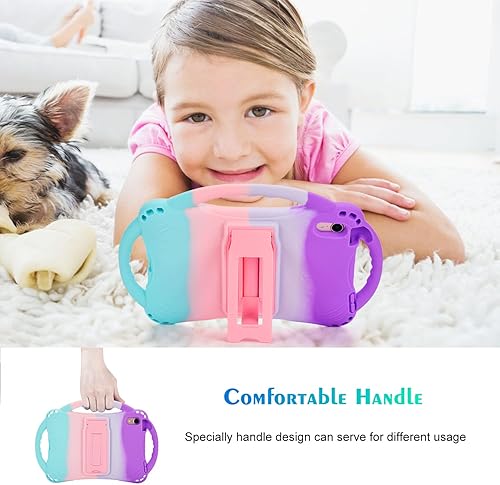 Miniatura 3 de TopEsct Funda para niños para iPad mini 7 (A17 Pro) 2024  iPad Mini6 2021, funda de silicona a prueba de golpes con asa y soporte para iPad mini de