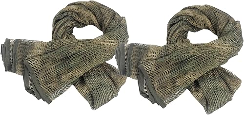 HYOUT Bufandas tácticas para el cuello Camo Woodland Bufanda del desierto Shemagh para deportes al aire libre