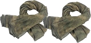 Tactical Neck Scarves Woodland Camo Scarf Desert Shemagh for Outdoor Sports