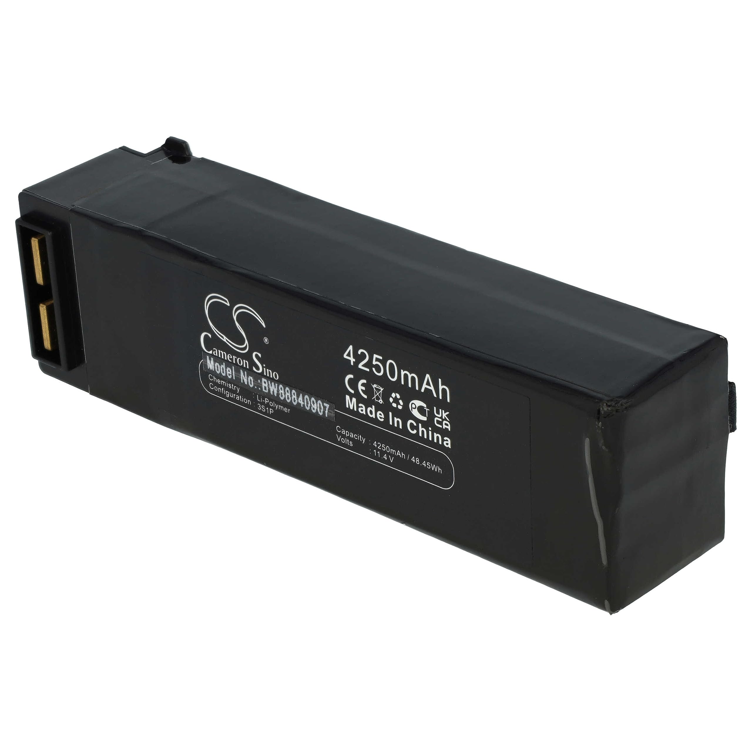 vhbw batteria sostituisce SwellPro CDC01 0004 per drone quadricottero multicottero (4250mAh, 11,4V, Li-Poly)