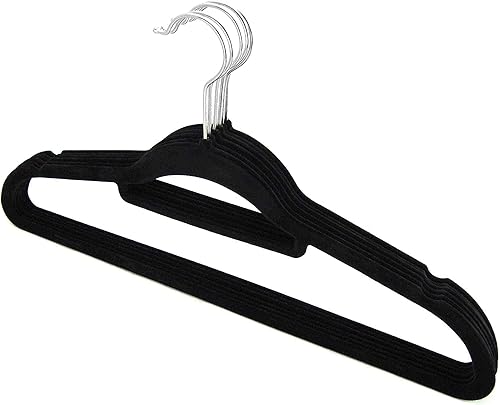 Miniatura 3 de UNIWARE - Juego de 144 perchas de ante flocado, color crema