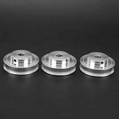 Miniatura 4 de 2GT Rueda síncrona, 20 dientes, 60 dientes, 0.315 in, polea de distribución de aluminio con correa dentada de 7.874 in, 11.024 in, 15.748 in
