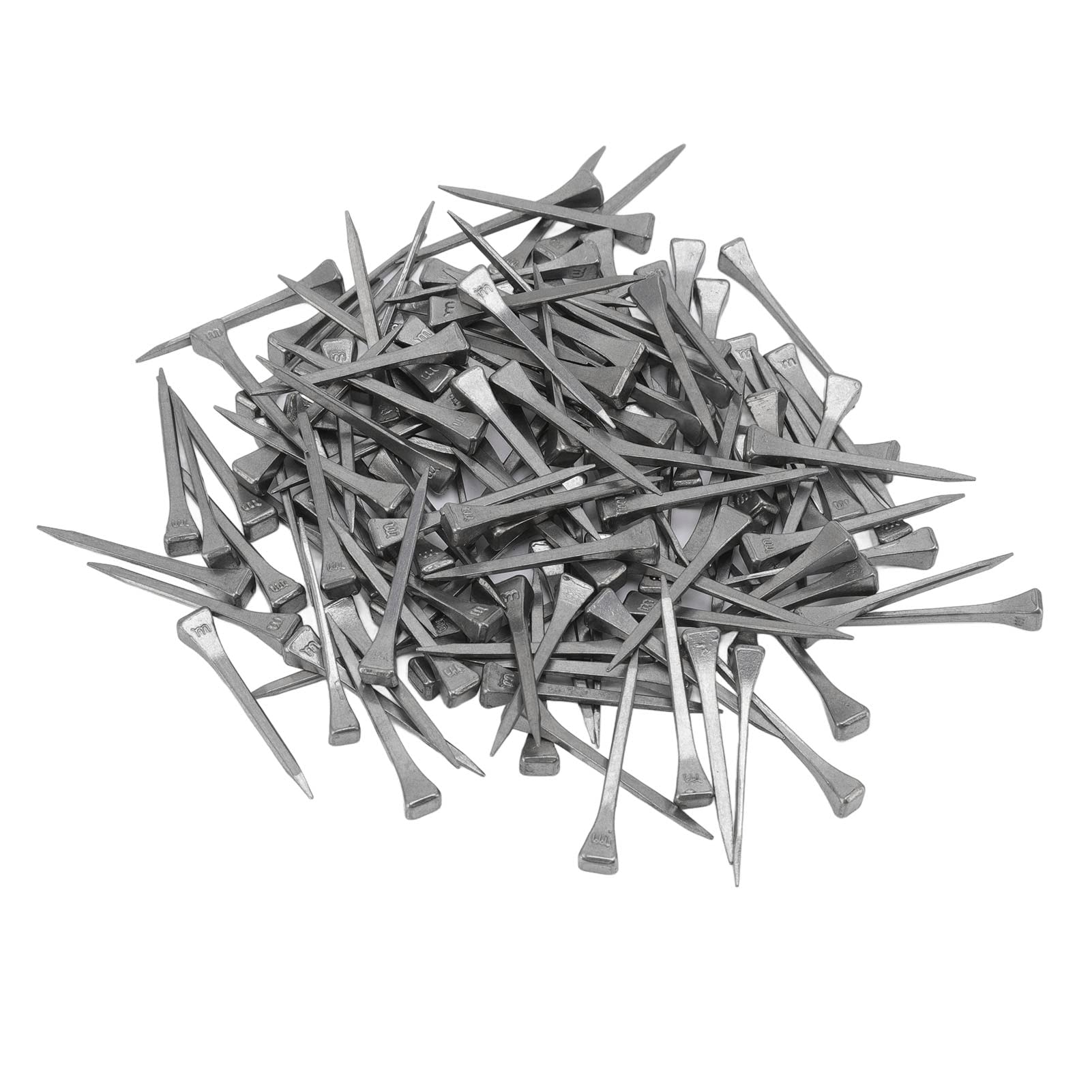Clavos de herradura de acero de alta resistencia a la tracción, 250 piezas, elaborados con precisión para clavar herraduras de aleación de aluminio, duraderos y de larga duración (Oh)