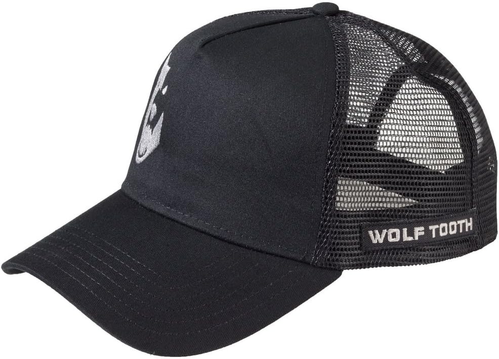 Wolf Tooth Trucker Cap, Unisex Adult, Black, One Size