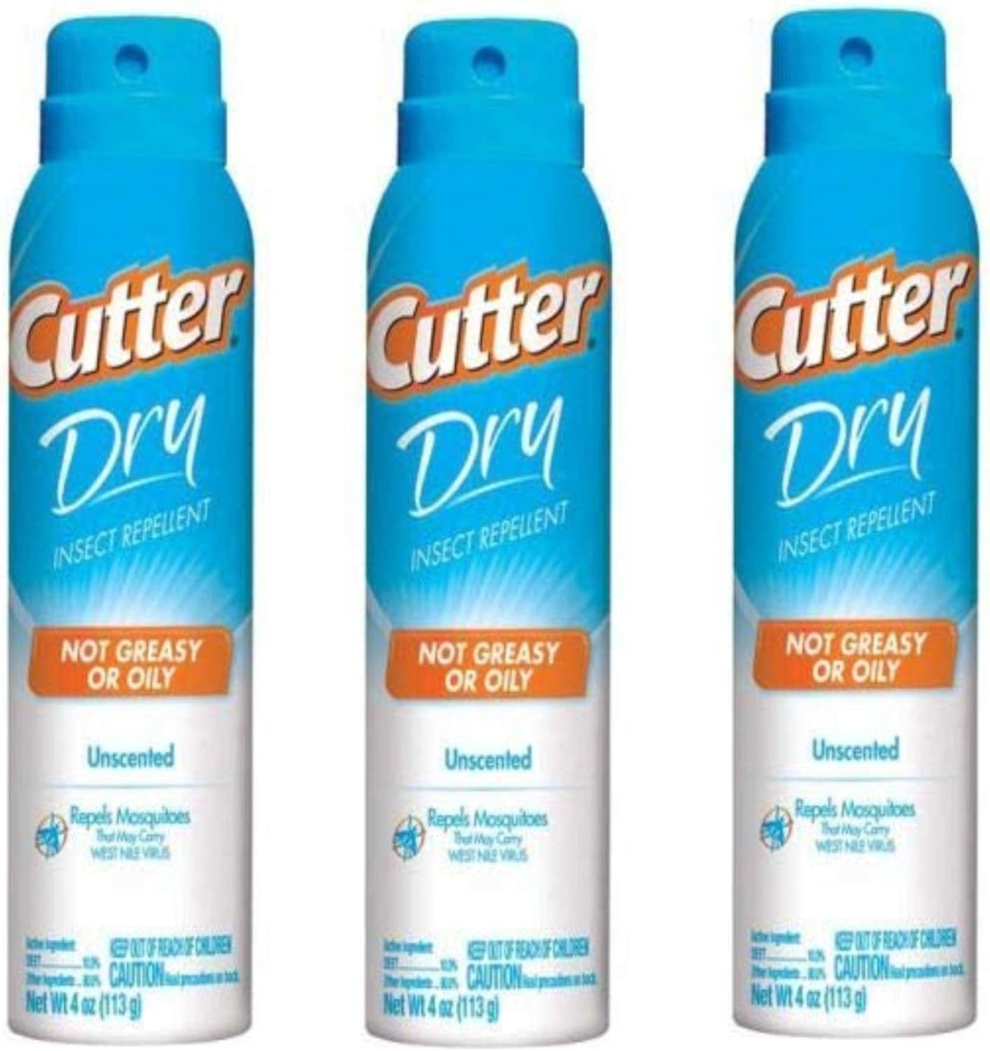 Cutter Dry Insect Repellent Pack of 3