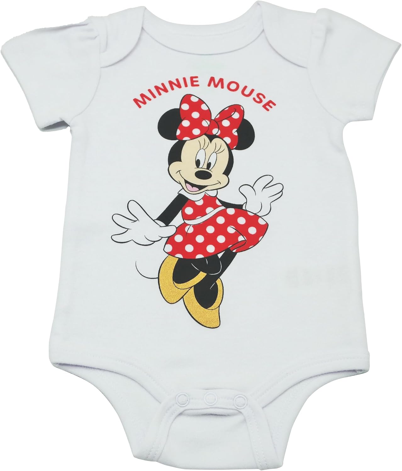 Magic Threadz Disney Clothes Baby Girls 3-Pack Bodysuits – Minnie Mouse, Princess & Toy Story Newborn Outfit Set (0M–9M)
