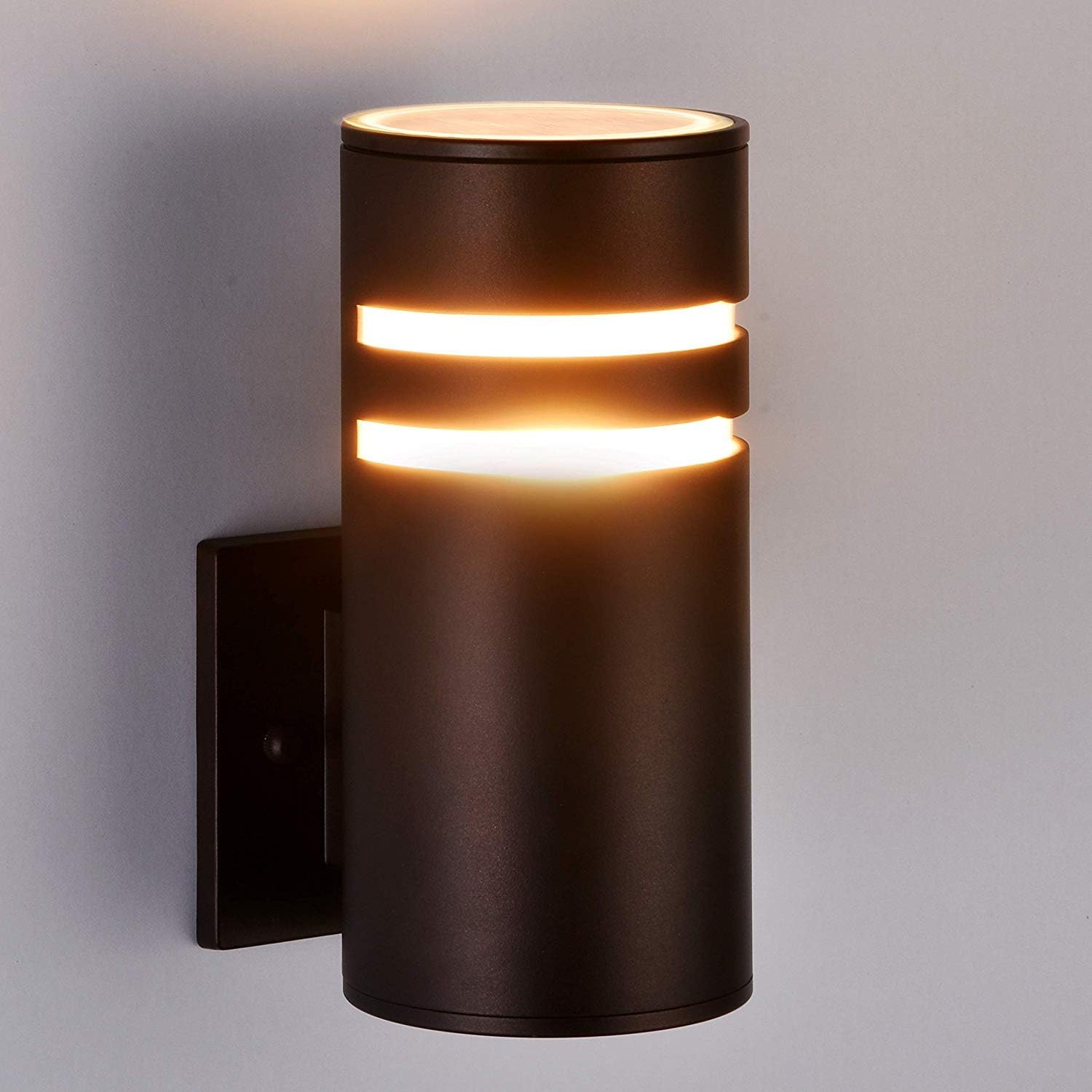 rosykite Outdoor Wall Sconce, Brown Patio Wall Exterior Light Fixture