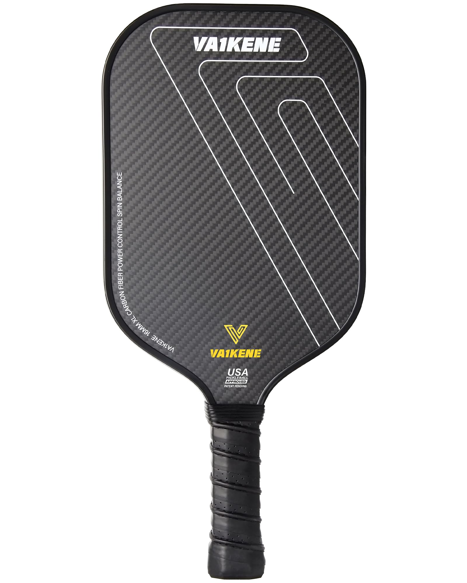 Pickleball Paddle, USAPA Approved, 3K Raw Carbon Fiber (CFS) with SpinFlex Surface, 16MM Polypropylene Honeycomb Core Pickle Ball Racket for Professional Players and Beginners