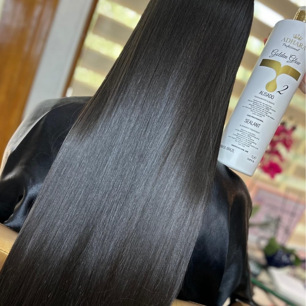 Brazilian Keratin Hair Straightening Treatment | 1 Liter Size | Salon-Quality Smoothing System | Permanent Solution for Smooth, Frizz-Free Hair | Suitable for All Hair Types