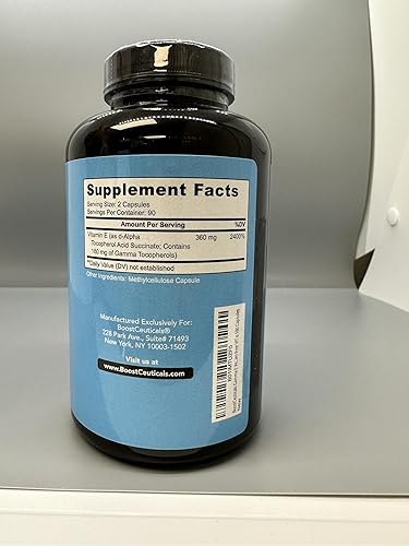 Miniatura 7 de BoostCeuticals Vitamina e 400 UI Gamma E y hongo Reishi