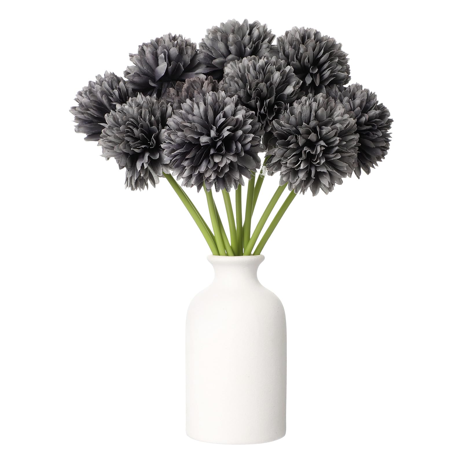 Fleurs de chrysanthème artificielles grises pour décorer sans entretien mariage et maison