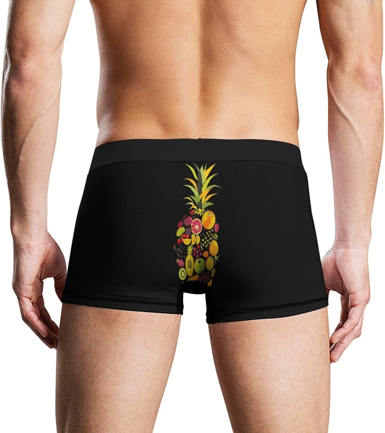 Fruit Pineapple Novelty Men's Trunks Soft Breathable Underwear Patterned Stretch Briefs