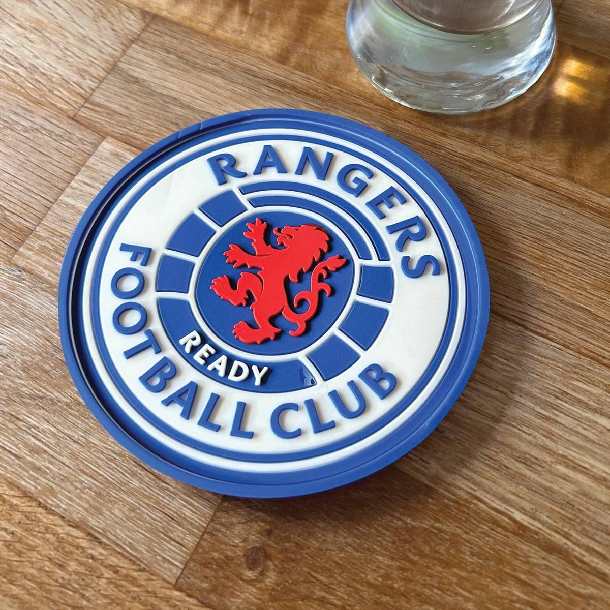 Rangers F.c. Blue, White Silicone Coaster