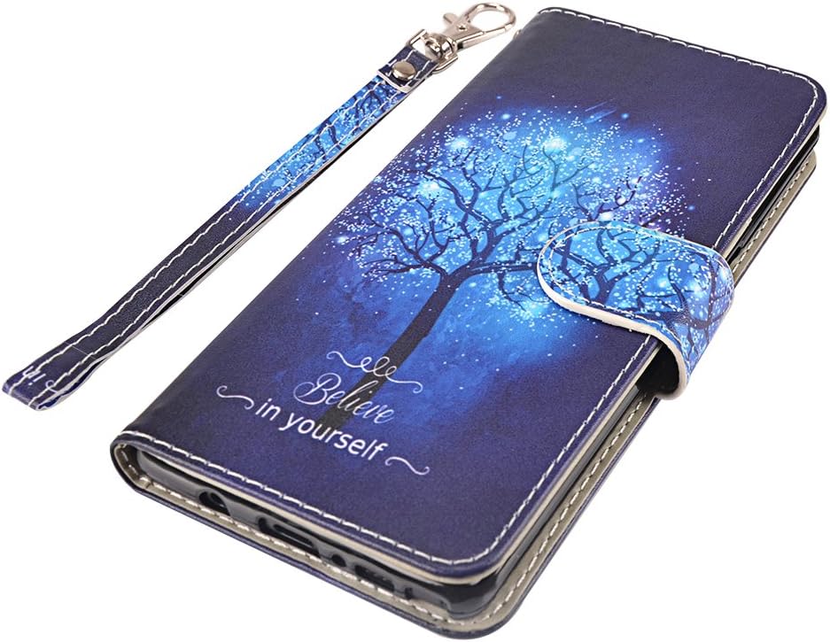 UrSpeedtekLive Galaxy Note 8 Case, Galaxy Note8 Wallet Case, Premium PU Leather Wristlet Flip Case Cover with Card Slots & Stand for Samsung Galaxy Note8, Believe in Yourself