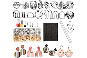 Dacmern 689pcs Polymer Clay Tools Kit for Earring Making