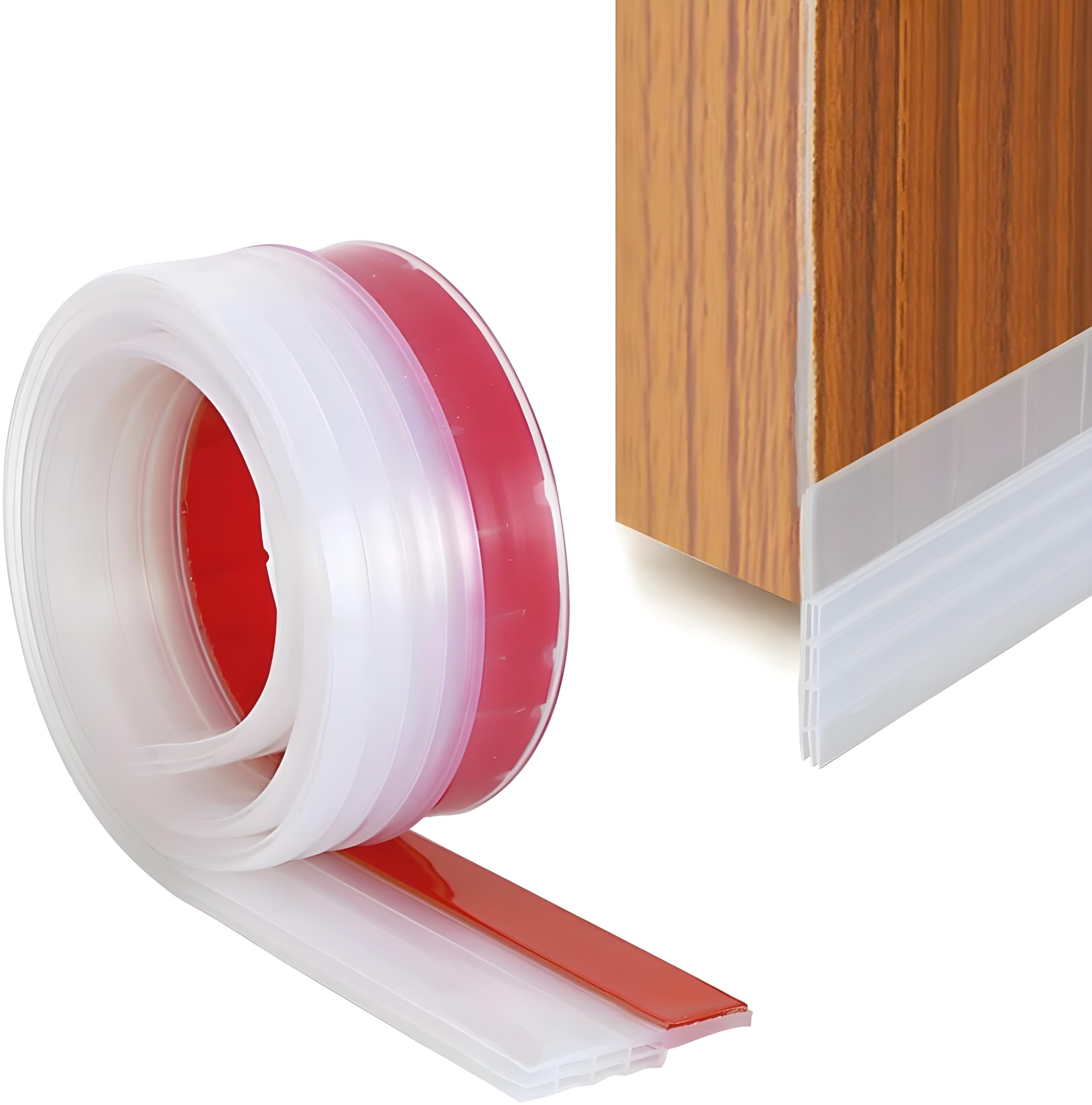 Breewell Door sealing strip for home, Air Gap Silicone Shield Waterproof Weather-Strip Self-Adhesive Window/Door Tape for Seal, Cockroach Insect Bugs Stopper |1 meter Transparent (B08T9VN1TG) Amazon Price History, Amazon Price Tracker