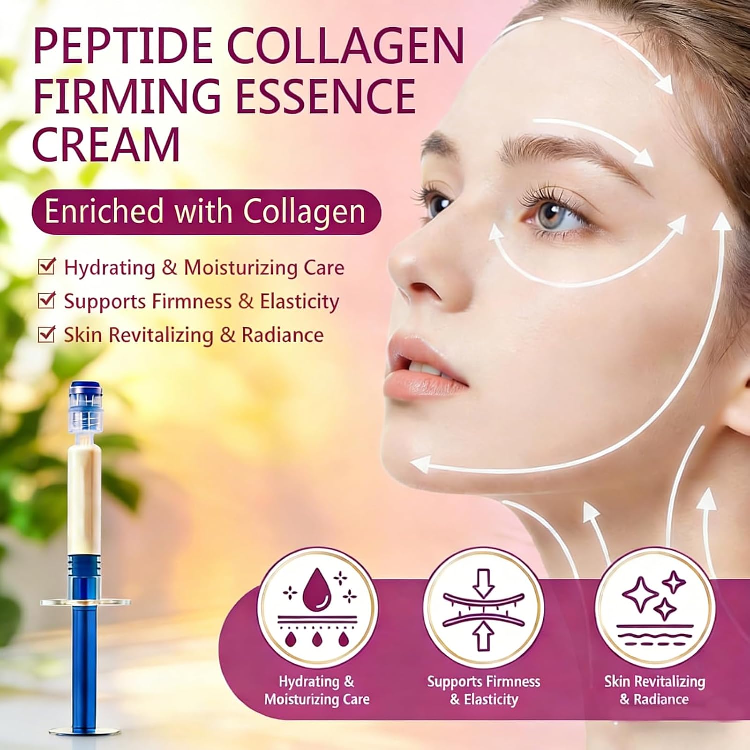 Luxevéria Polypeptide Collagen Elastic Essence Cream, 2026 New Micro-Molecular Collagen Anti-Wrinkle Lotion, Polypeptide Collagen Firming Cream Tightening Lifting - Image 7