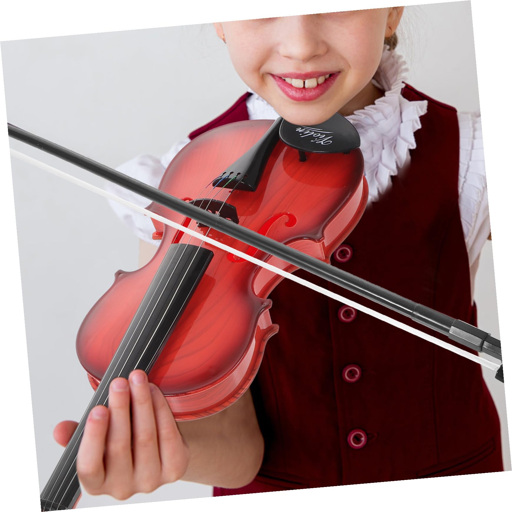 Violino Giocattolo per Bambini in Plastica, Strumento Musicale Piccolo | Back To School Party, Corda Simulata Arco, per Educazione Musicale e Regalo Compleanno