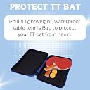 PHLLIN Table Tennis Racket Cover tennis bags Zipper Bag tt racket case BLUE gallery image