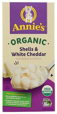 Annies Homegrown Organic Macaroni & Cheese - Shells & White Cheddar - 6 oz