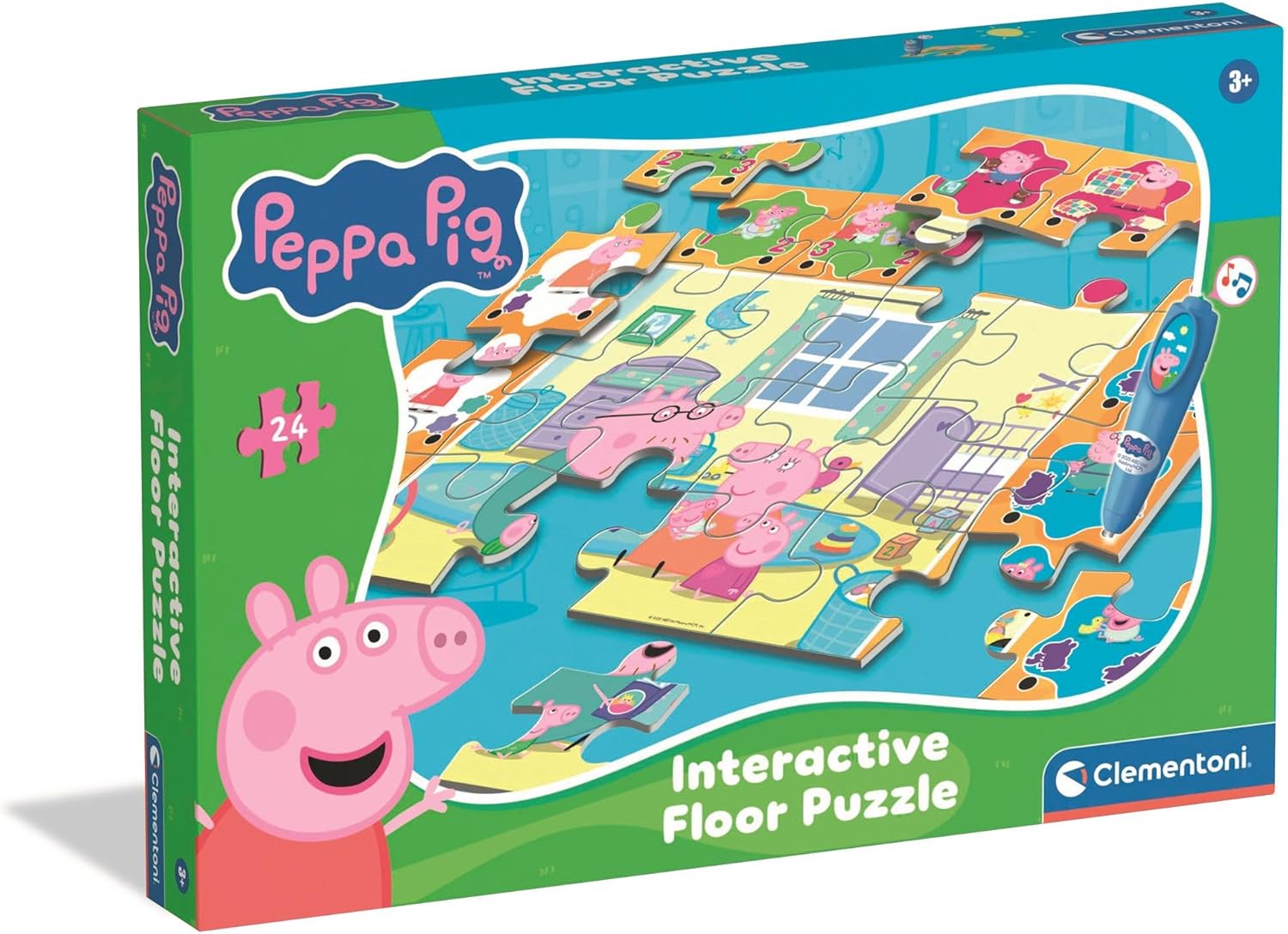 CLEMENTONI INTERACTIVE FLOOR PUZZLE - PEPPA PIG, 16688
