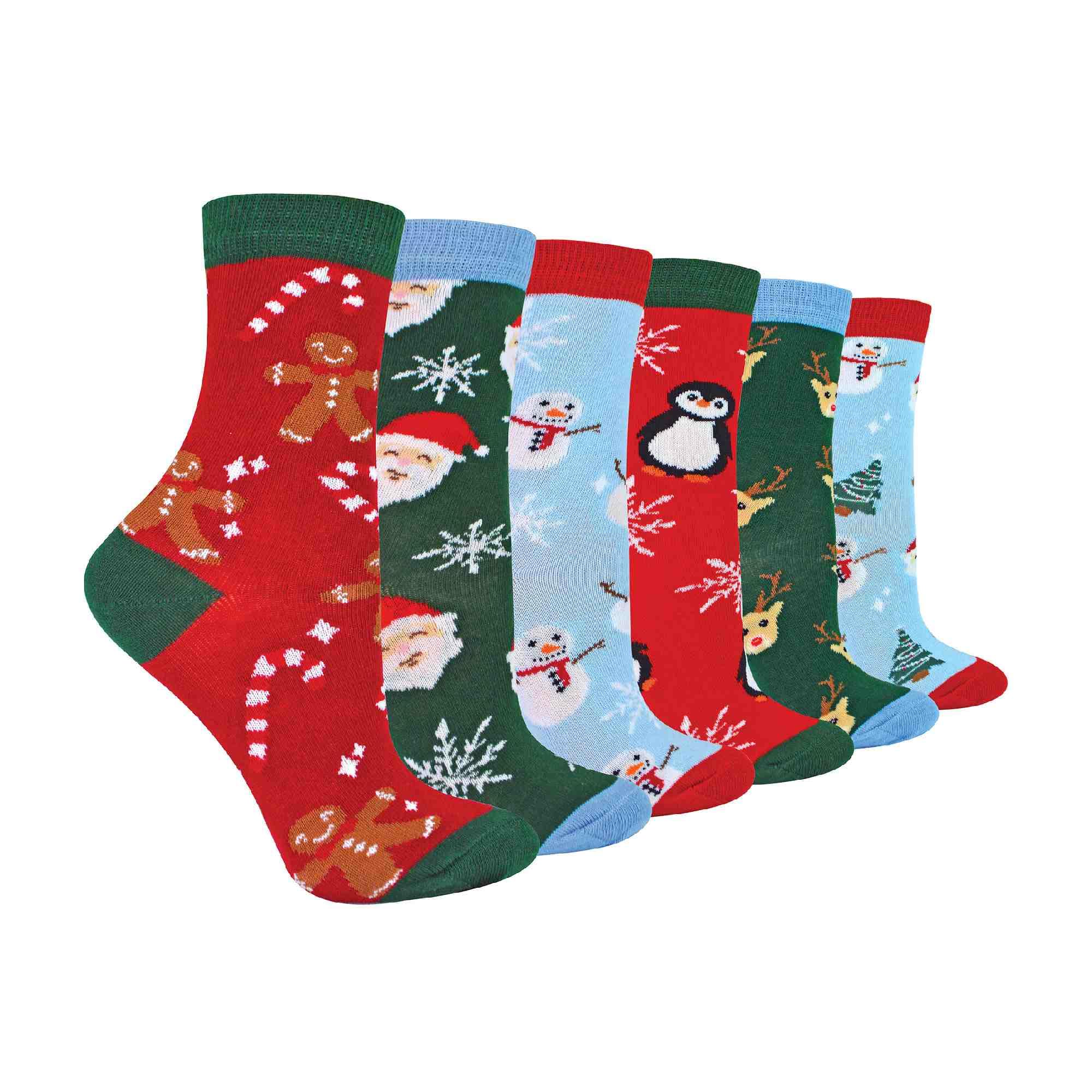 Kids Christmas Socks | Sock Snob | Novelty Fun Pattern Xmas Gift Socks for Boys & Girls
