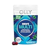 OLLY Men's Multivitamin Gummy, Immune Support, Vitamins A, C, D, E, B, Lycopene, Zinc, BlackBerry, 60 Day Supply - 120 Count