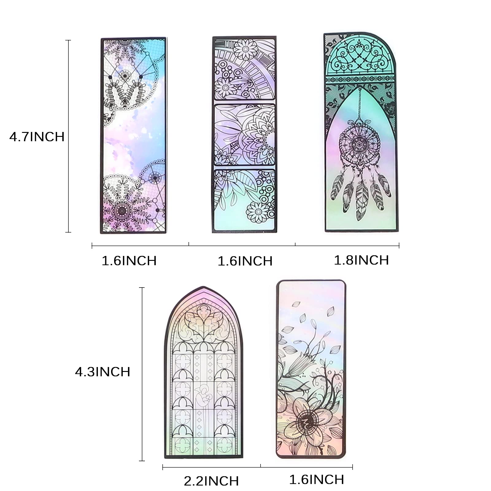 Amazon | Clzemo プラスチック製しおり 6パック かわいい花の