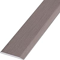 Vista 2 de CRL Moldeo de borde de espejo plano de aluminio de níquel cepillado de 5/8 pulgadas, 12 pies de largo