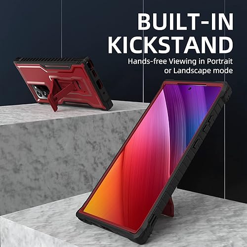 Miniatura 4 de DUOPAL Funda para Samsung Galaxy Note 20 Ultra, protección de grado militar, a prueba de golpes, soporte integrado compatible con Samsung Note 20